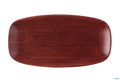 Stonecast Patina Rosso Ruggine - Piatto Rettangolare Cm 29,8X15,3 Parexo111