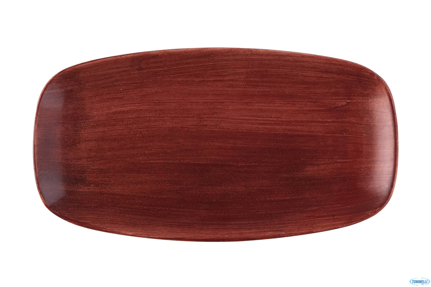 Stonecast Patina Rosso Ruggine - Piatto Rettangolare Cm 35,5X18,9 Parexo141