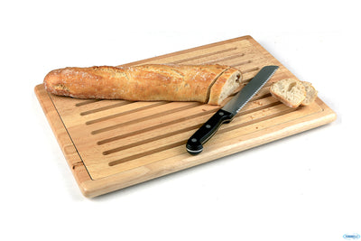 Tagliere Gn 1/1 - 53 X 32 Cm, H 2 Cm Tagliere In Legno Con Ripiano Griglie Di Pane, Con Piedini Anti