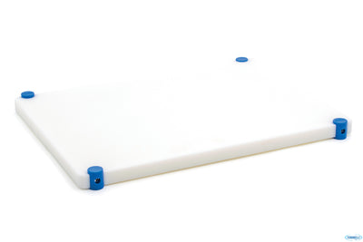 Tagliere Polietilene Con Piedini Antiscivolo Brevettato Cm.40X30 H2 (2,4 Con Piedini) Blu (Pesce)