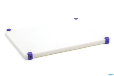 Tagliere Polietilene Con Piedini Antiscivolo Brevettato Cm.60X40 H2 (2,4 Con Piedini) Indaco (Intoll