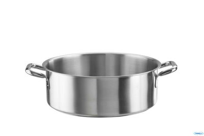 Tender-Casseruola Bassa 2Manici Cm 28H9,5 Lt5 Inox 33900928