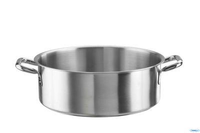 Tender-Casseruola Bassa 2Manici Cm 36H13 Lt13,25 Inox 33900932