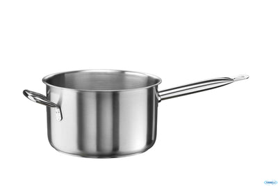 Tender-Casseruola Fonda 1 Manico E 1 Maniglia Cm 24H16 Lt6 Inox 33900724