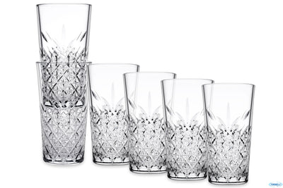 Timeless Temperato Impilabile - Confezione 6 Bicchieri Long Drink Cl 36