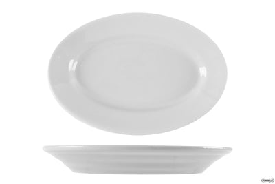 Tivoli Bianco - Piatto Ovale Cm 23