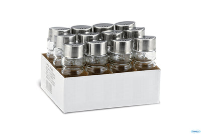 Vinagr Saleros Quese - Set 12 Salini In Vetro Ed Acciaio Inox 3905