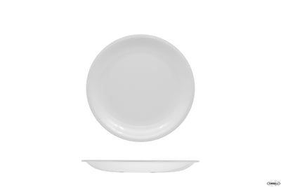 Vivenzi-Piatto Frutta Cm 20 Melamina Bianco V0357