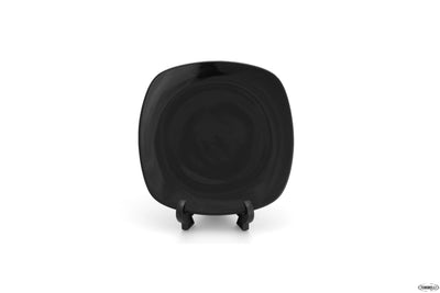 Yokohama Nero Forma Quadrata, Piatto Frutta Cm 19