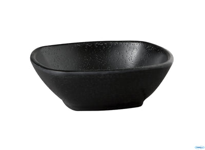 Zen-Coppetta Quadrata In Melamina Effetto Pietra Nera Cm 12X12 H. 4 Cl 2 83720