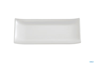 Zen-Vassoio Sushi Rettangolare In Resistente Melamina Bianca Cm 22,5X9,5 83742