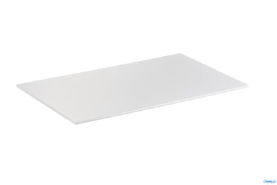 Zero-Vassoio In Melamina Bianca Aspetto Lucido Gn 1.1 Cm 53X32,5 H.1,5 Con Piedini Antiscivolo 8418