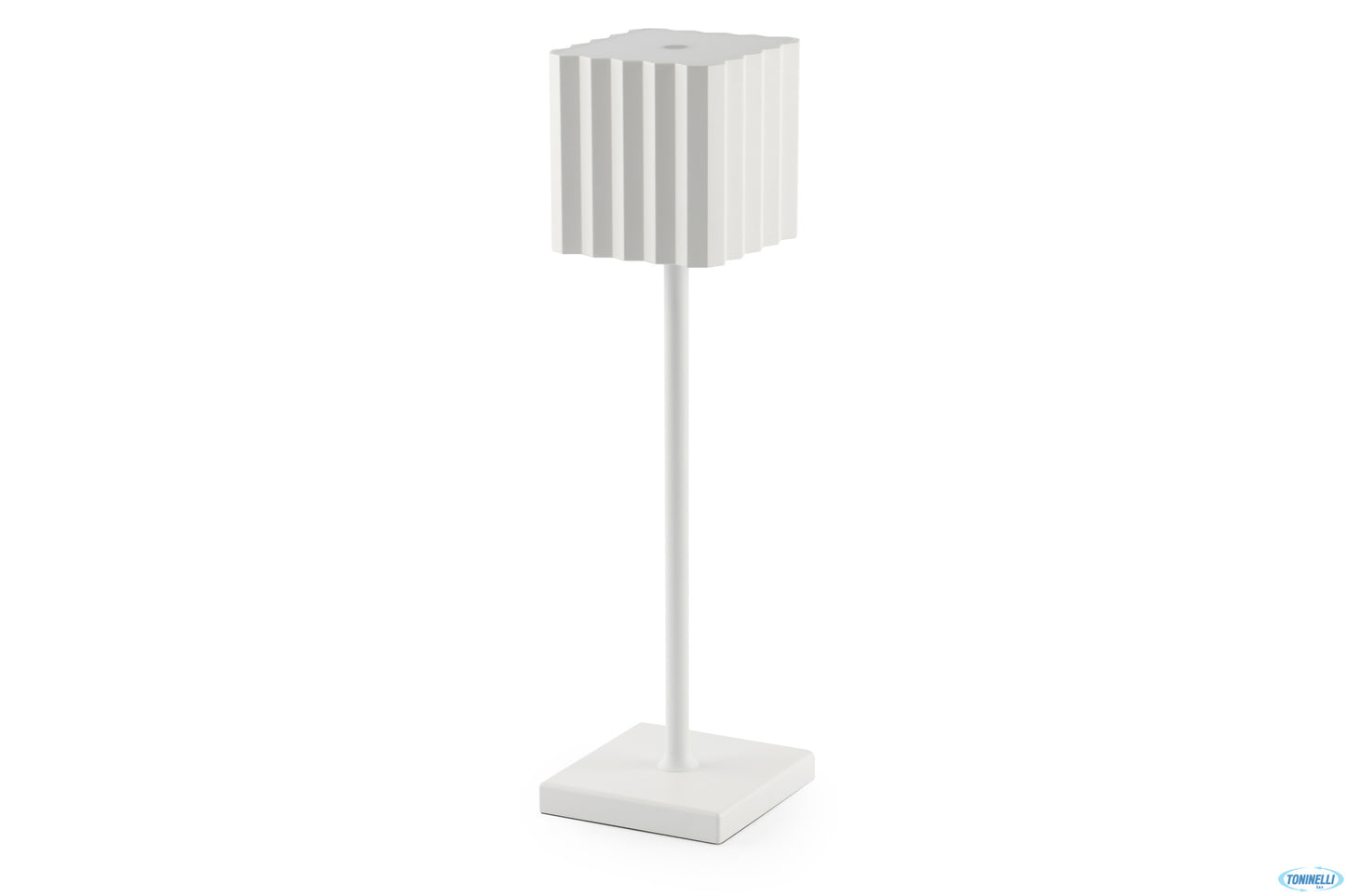 CUPCAKE-LAMPADA TAVOLO LED QUADRA CM.10XH.36 BIANCA