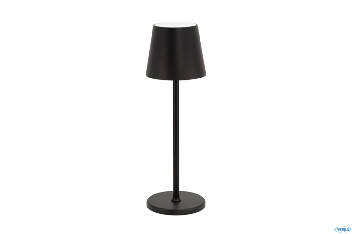 FELINE-LAMPADA DA TAVOLO NERA RICARICABILE CM11 H 38 LP-FE-BL