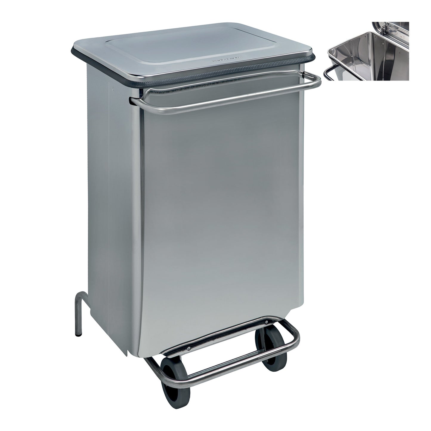 Bidone Com.Inox Ret.Lt.70 C/R 790660 139926