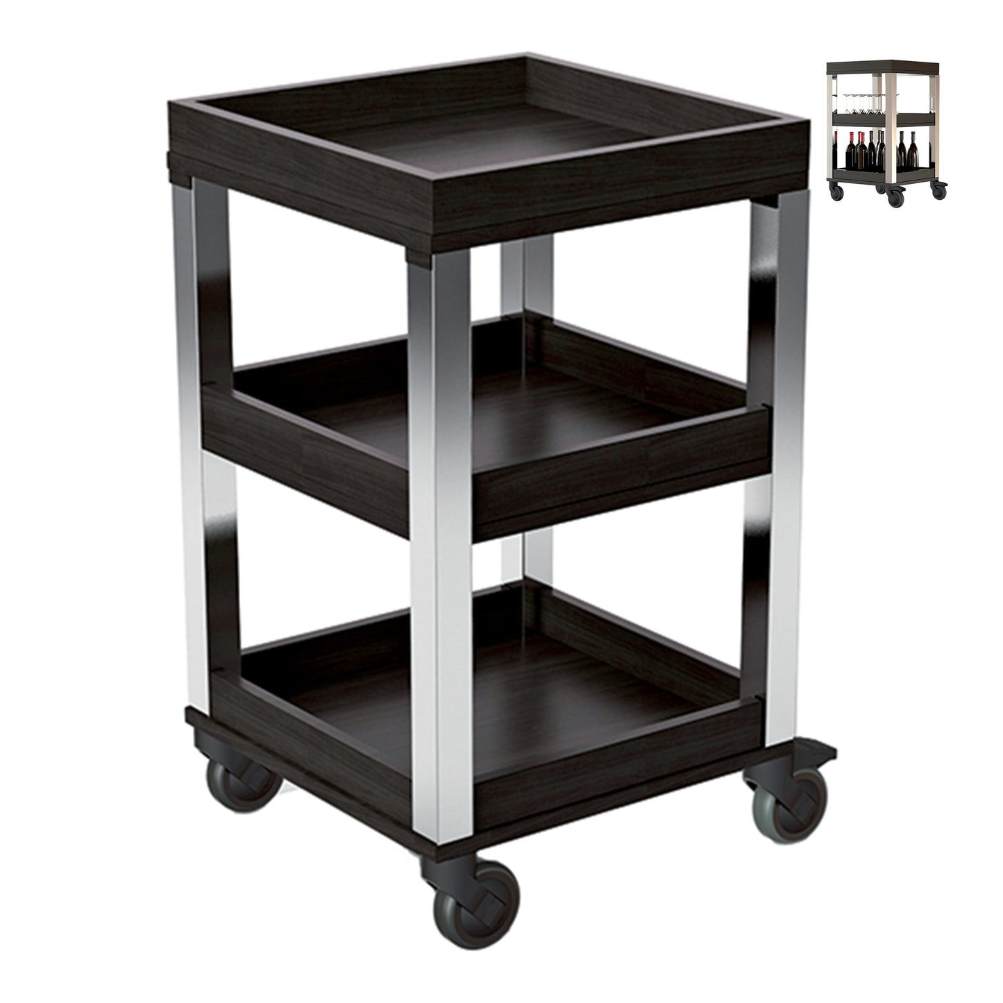 Buffet Smart Carrello Drink 50X50H94