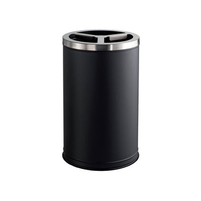 Bidone New Station Nero C/T Inox 790830