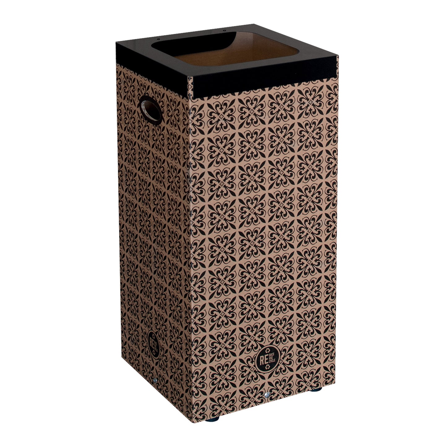 Cestino 100 Lt.Cartone C/Cover Met.+++