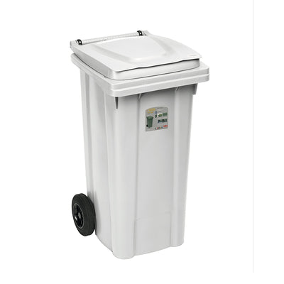 Bidone Carrellato Lt.120 Bianco