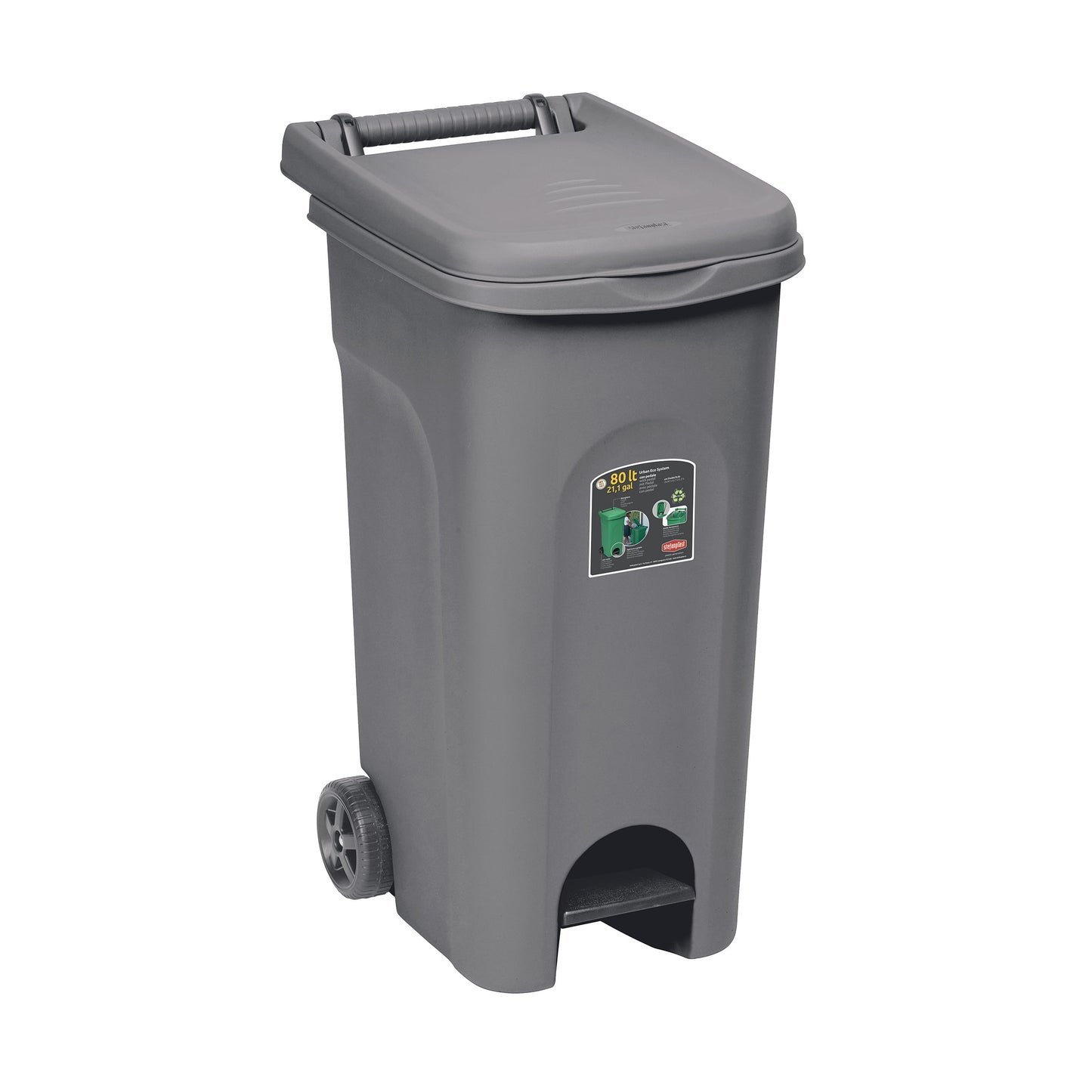 Bidone Urban Eco System Lt.80 Grigio 151849