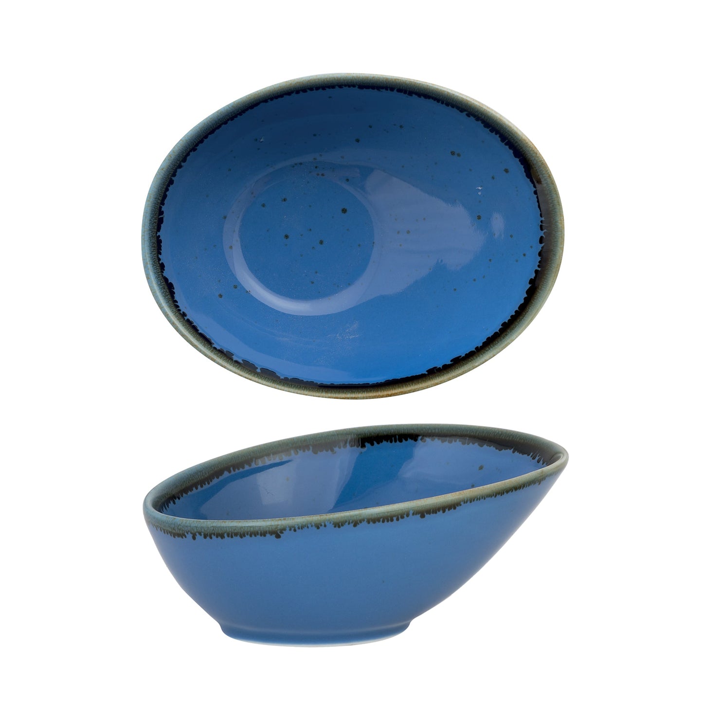 Coppetta Ovale Cm.13X10H5 Blu +++