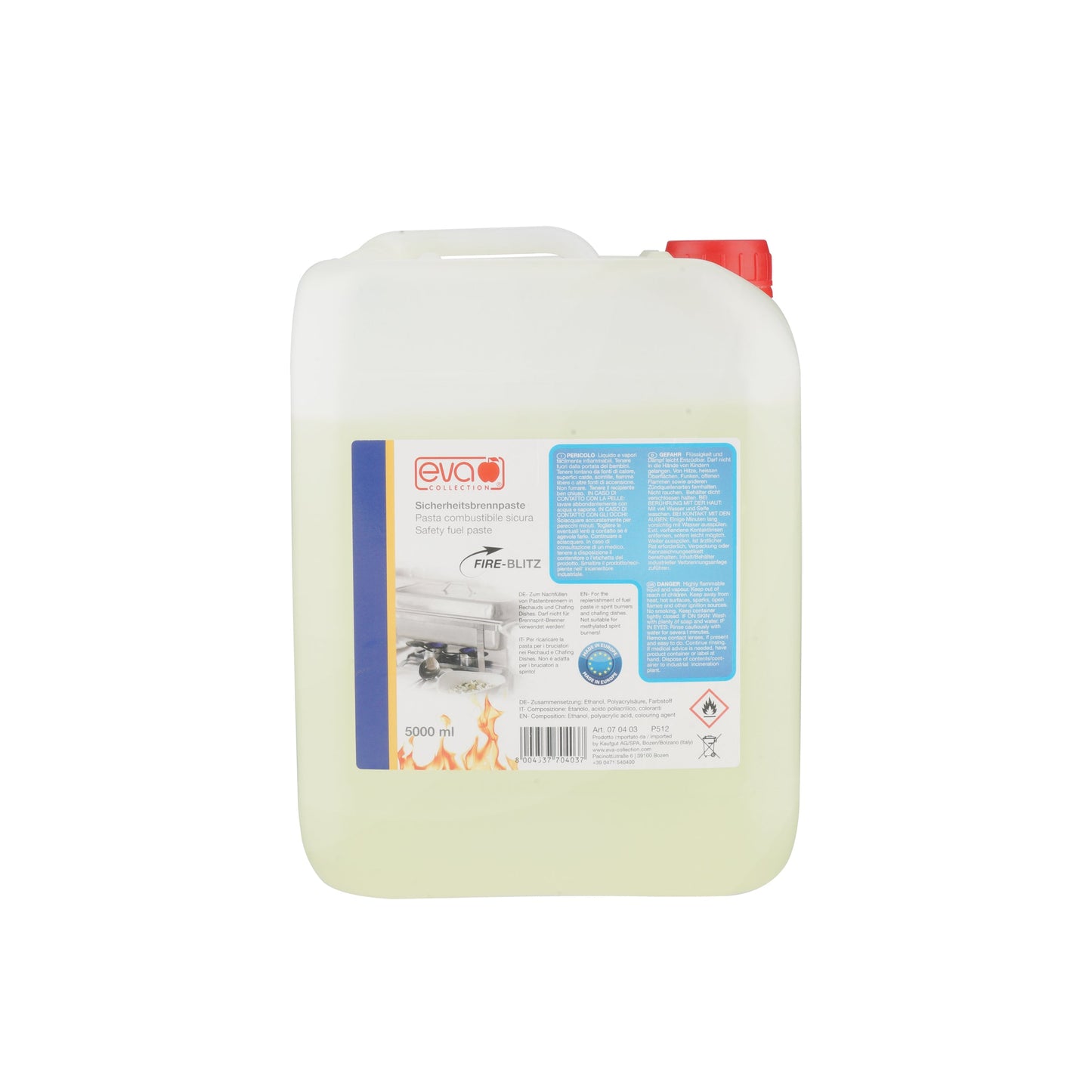 Gel Combustibile Lt.5 Tanica