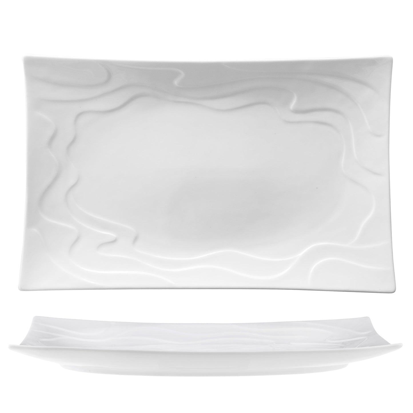 Wave Nbc Piatto Rett. 35,8X22,6 Tx8917-3