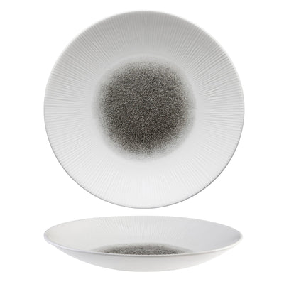 Piatto Fondo Quartz Black Bamboo Ø Cm.28,1 - Confezione da 12 Pz.