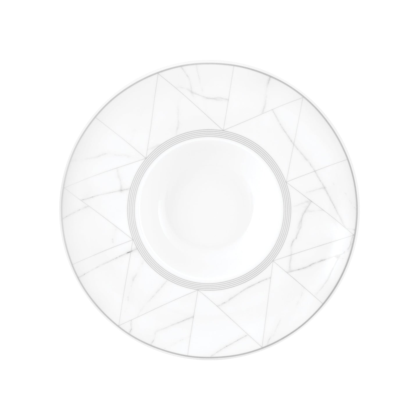 Piatto Pasta Carrara Hotel Ø Cm.25 Interno Ø Cm.16 - Confezione da 4 Pz.