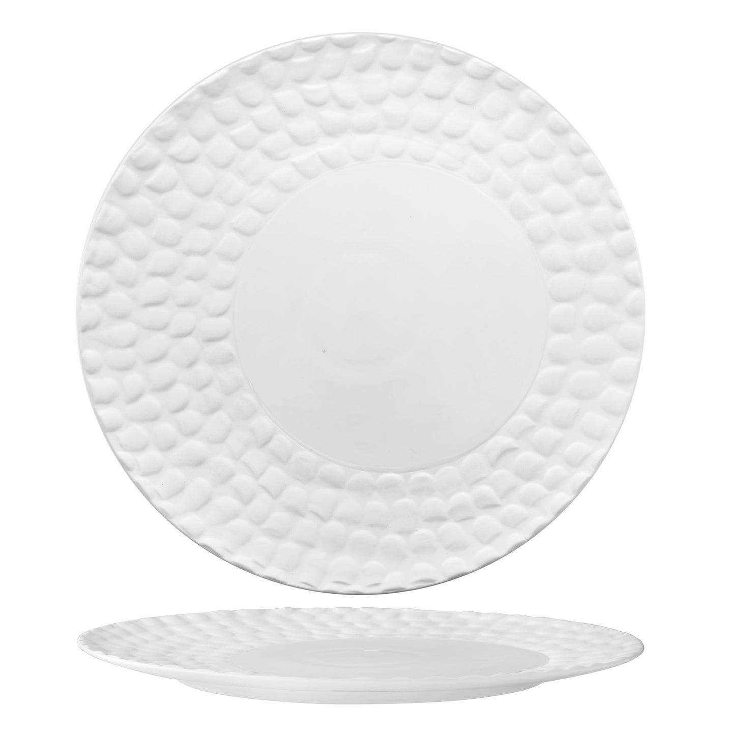 Piatto Presentazione Texture Crocodile Ø Cm.33 - Confezione da 4 Pz.