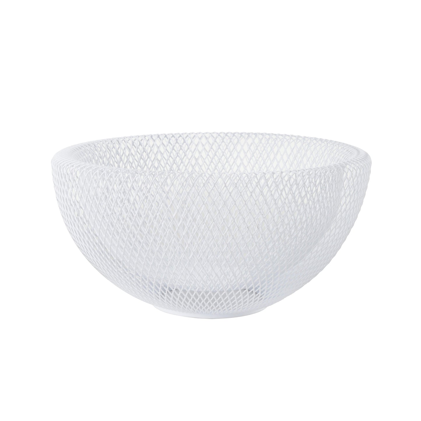 Cestino Filo Doppio Bianco Cm24,5 H12,5