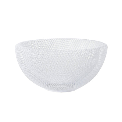 Cestino Filo Doppio Bianco Cm24,5 H12,5