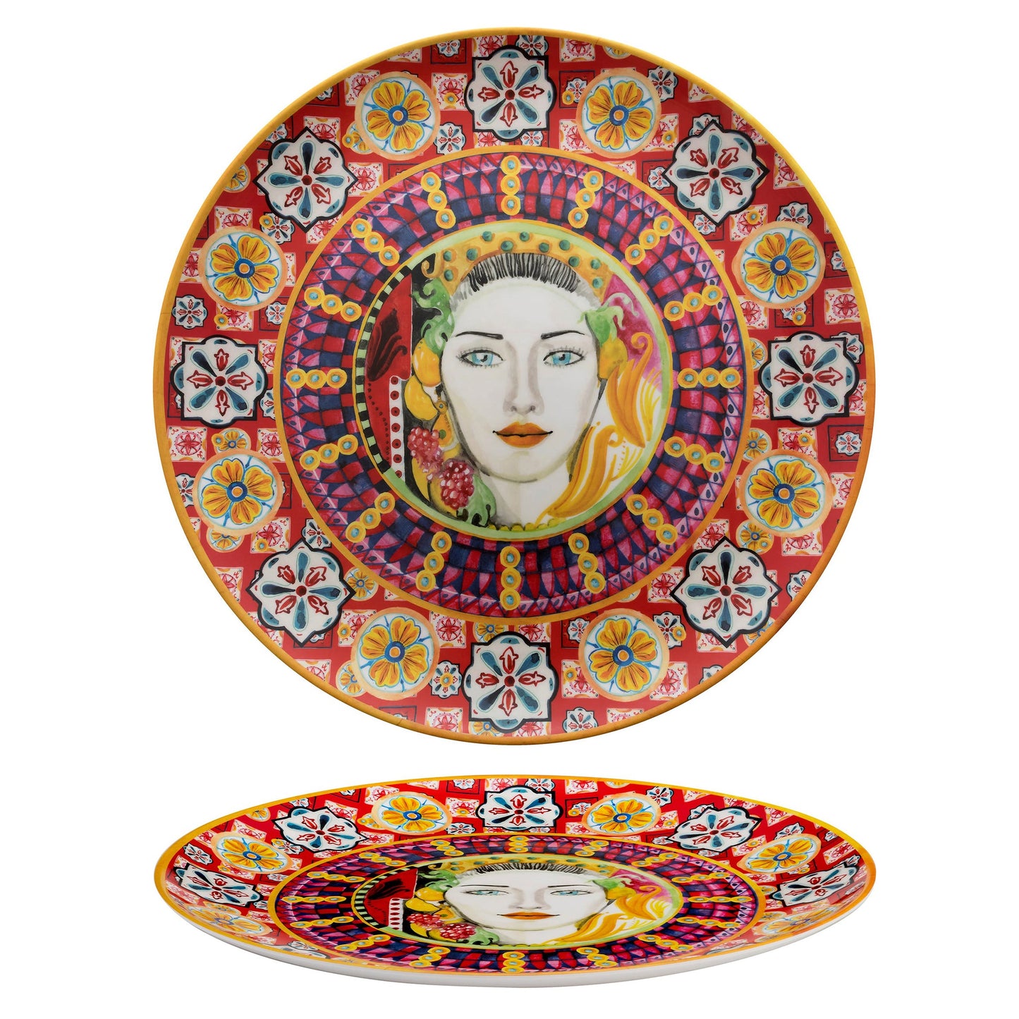 Caltagirone Vass.Tondo Melamina 46Cm