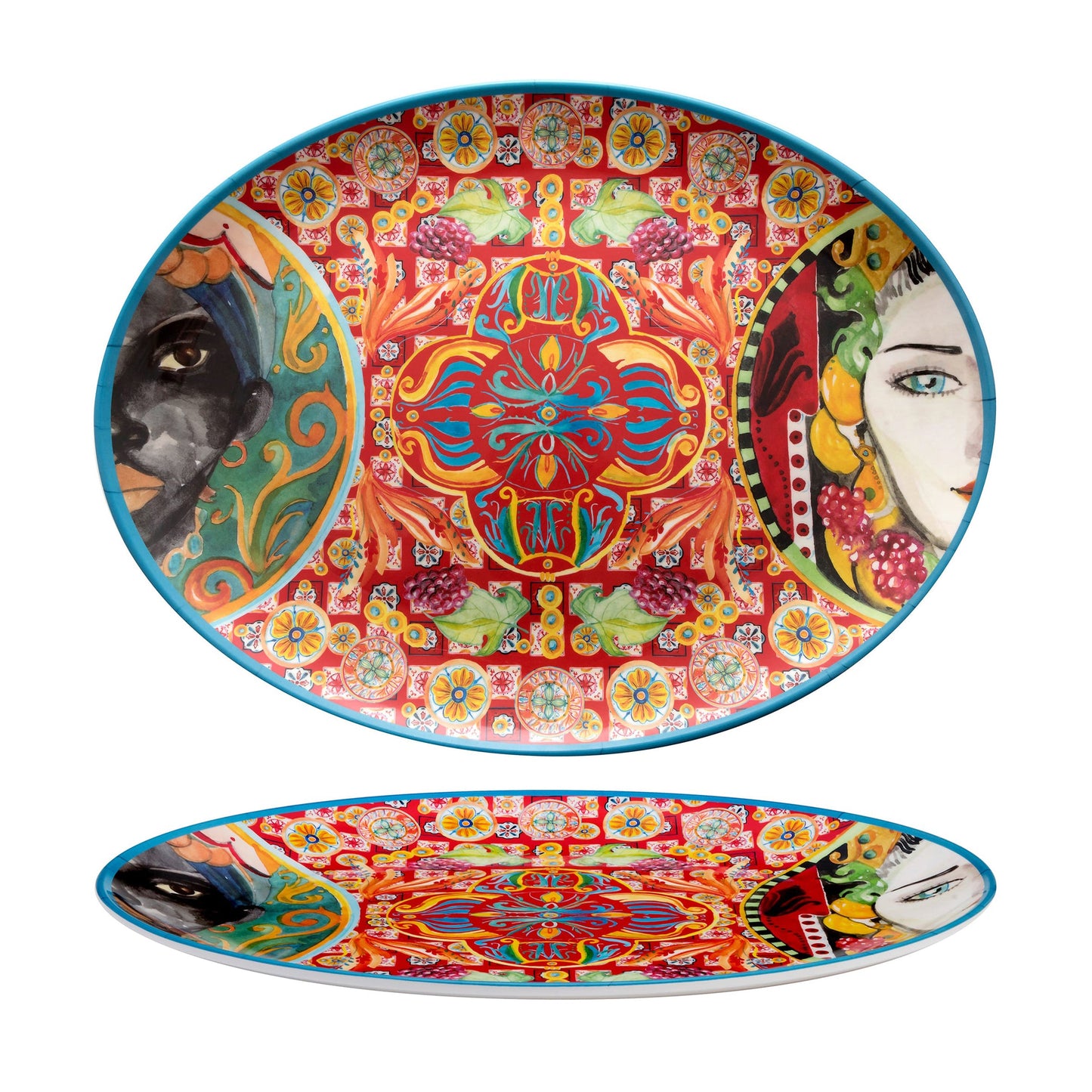 Caltagirone Vass.Ovale Melamina 46X35