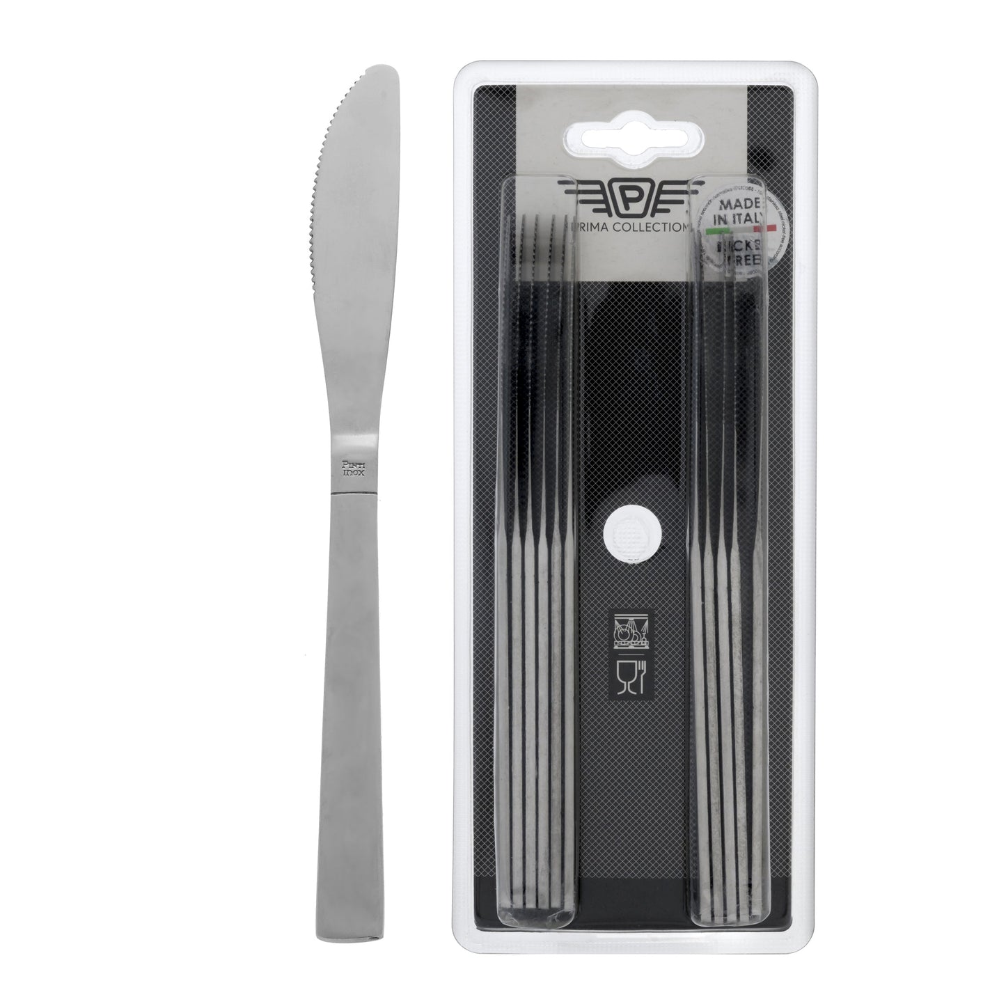 Conf.12 Pz Easy Coltello Tavola C/Valva