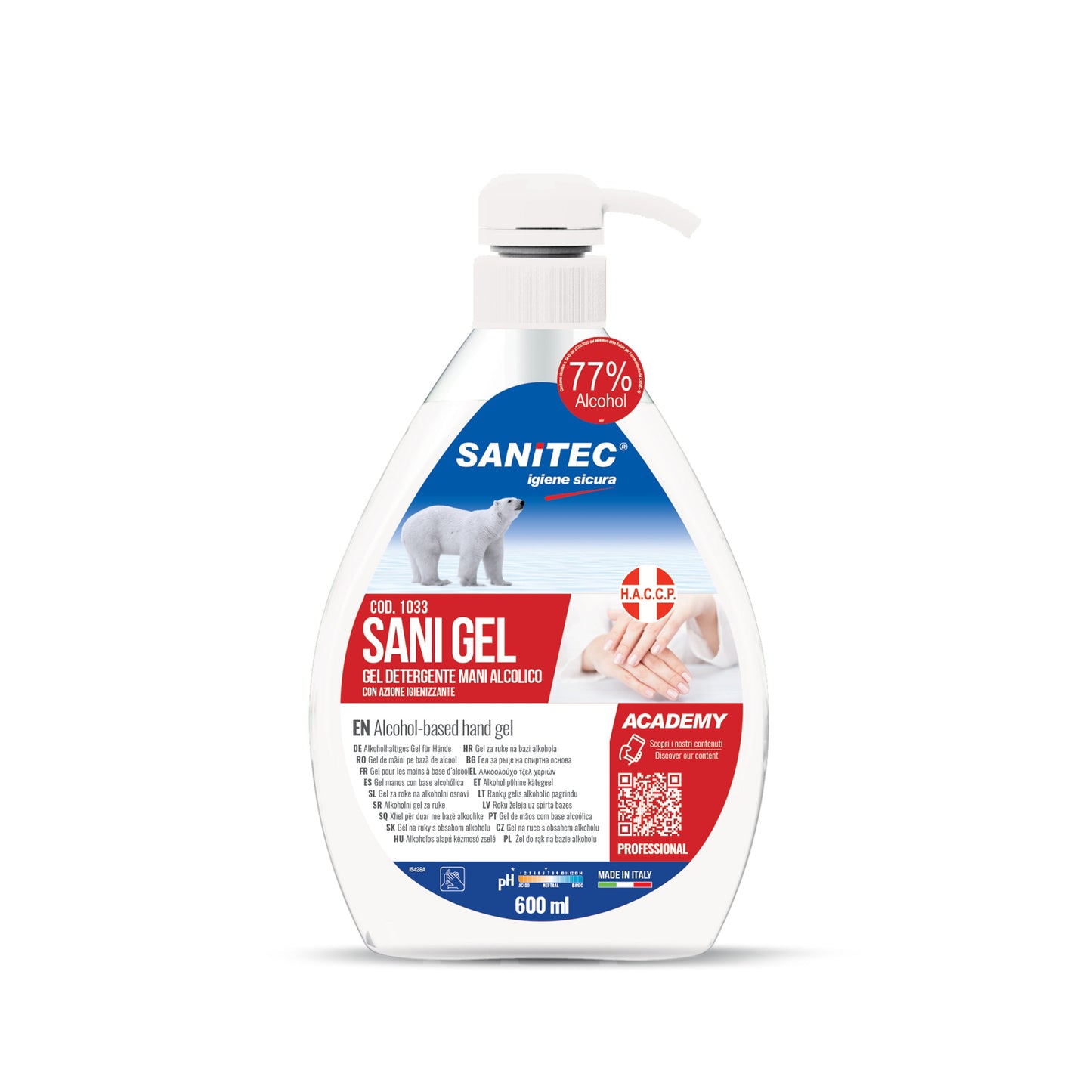 Sn Gel Alcolico Sani Gel Ml.600 +++