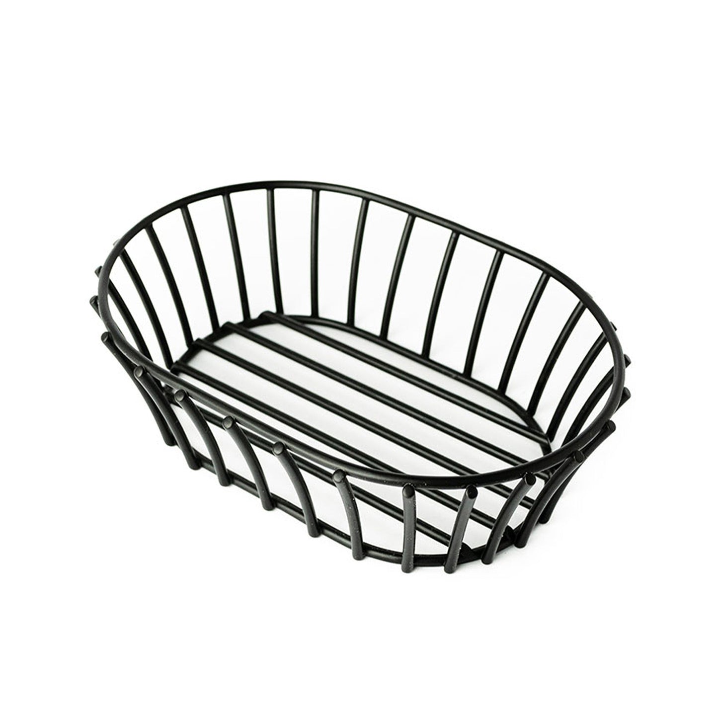 Cestino Pane Filo Inox Nero Oval.20X14 158450