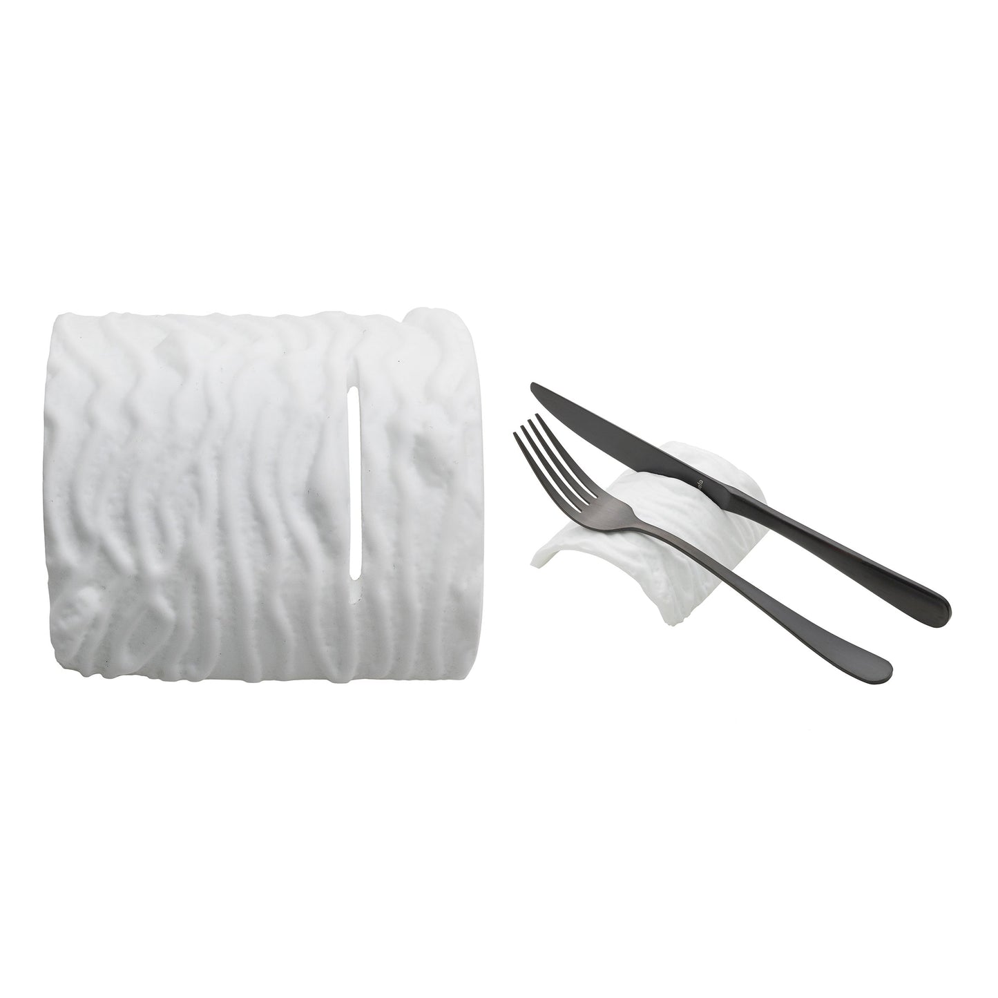 Poggia posate Tronco B.Co Cm9,5X8,4