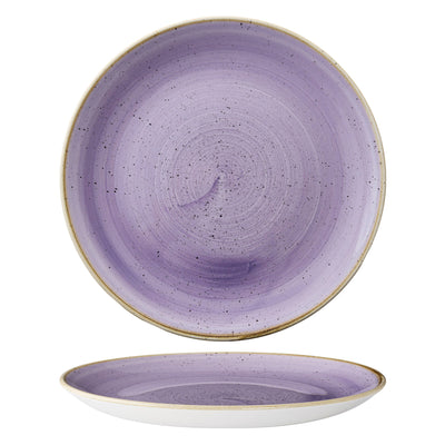 Piatto Piano Stonecast Lavanda Puntinato Ø Cm.28,8 - Confezione da 12 Pz.