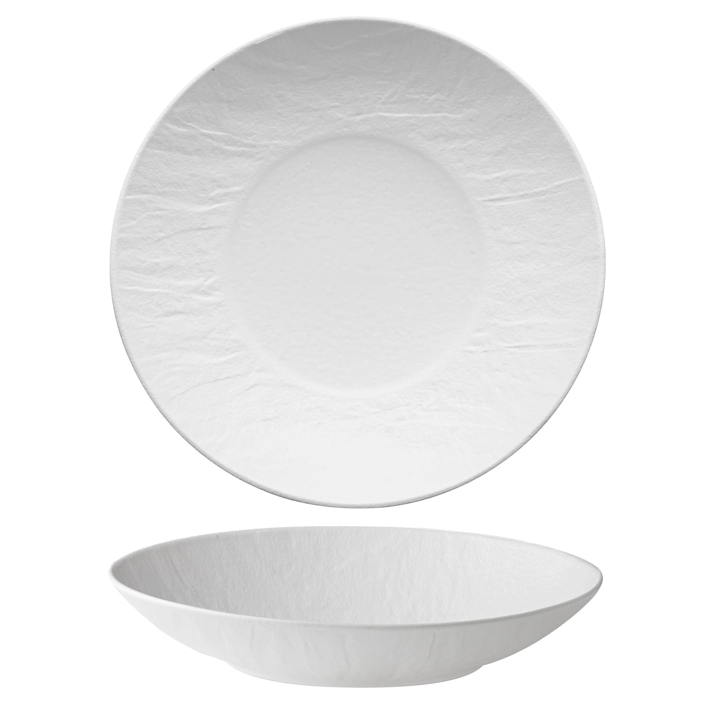 Erosion Bianco Piatto Gourmet 27