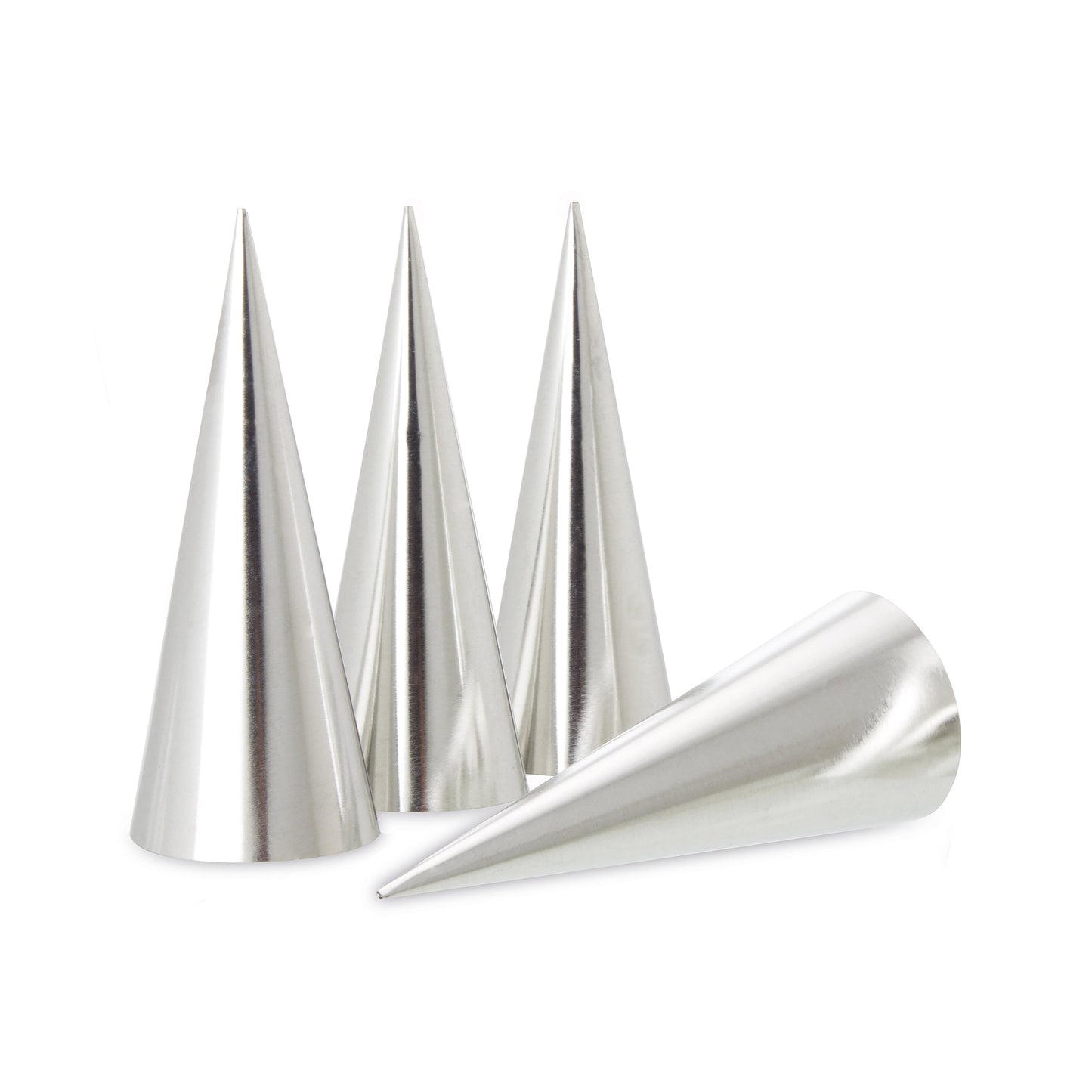 Stam.Conf.4 Pz Inox Coni Panna Cm11,3X4