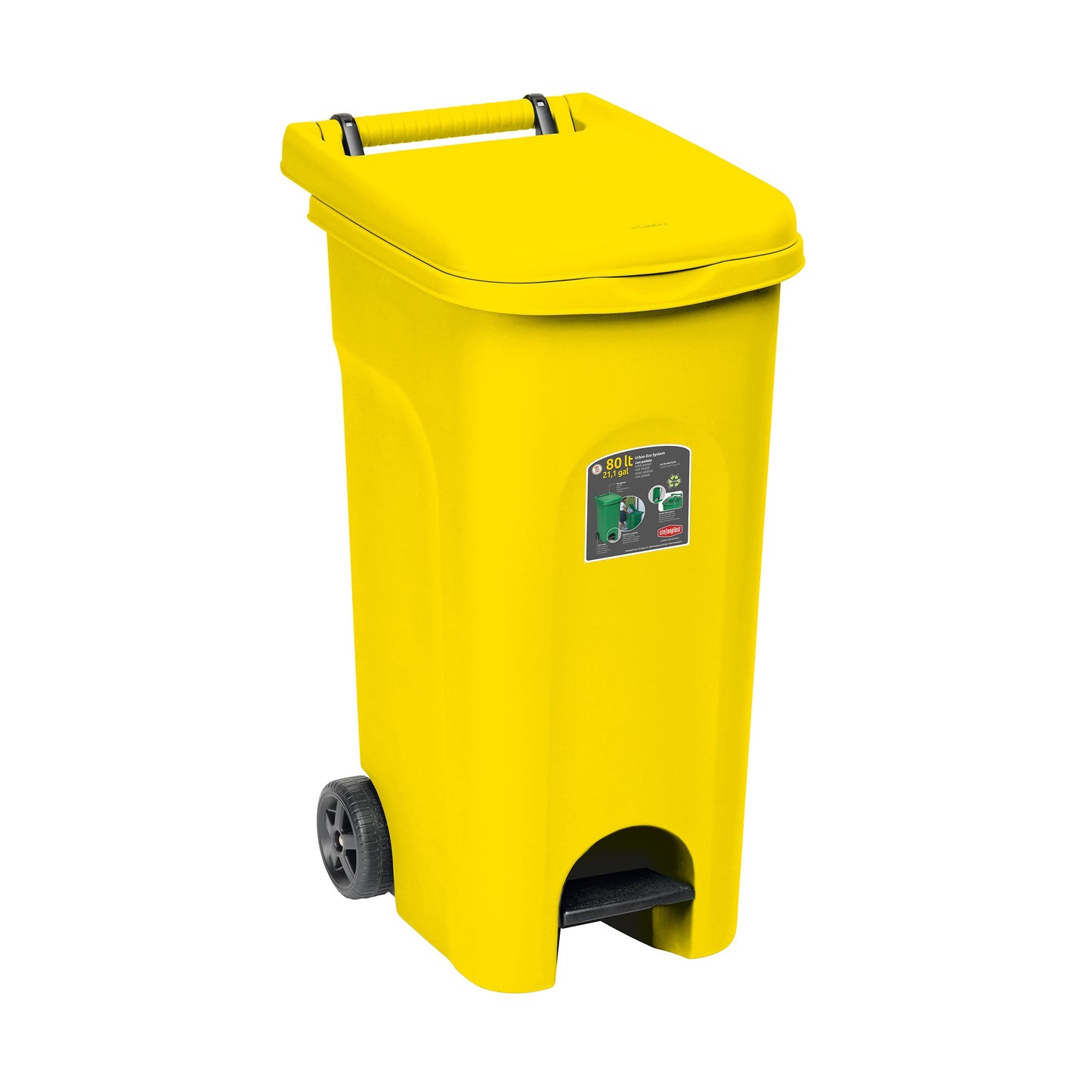 Bidone Urban Eco System Lt.80 Giallo