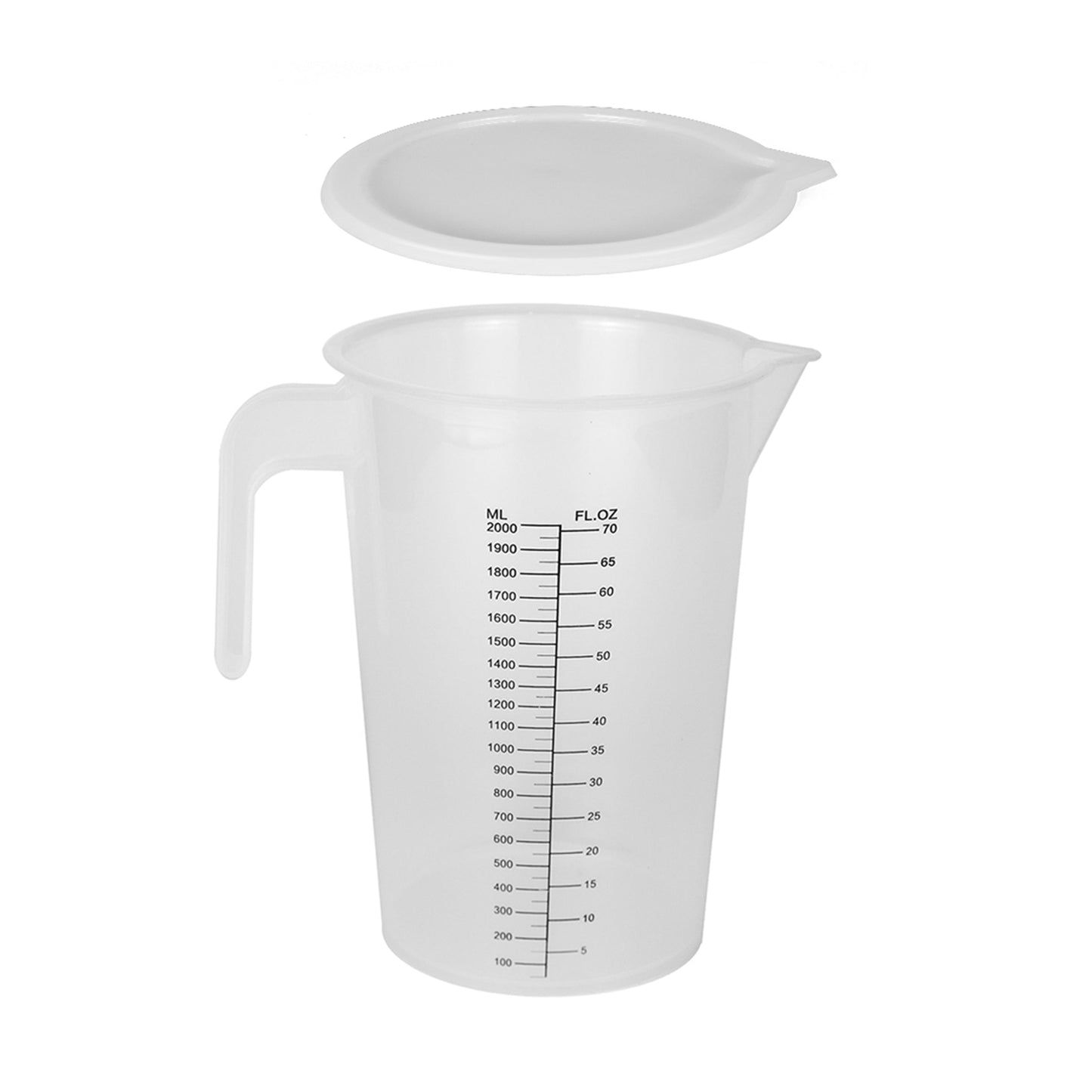 Caraffa Graduata Pp C/Coperchio Lt 2