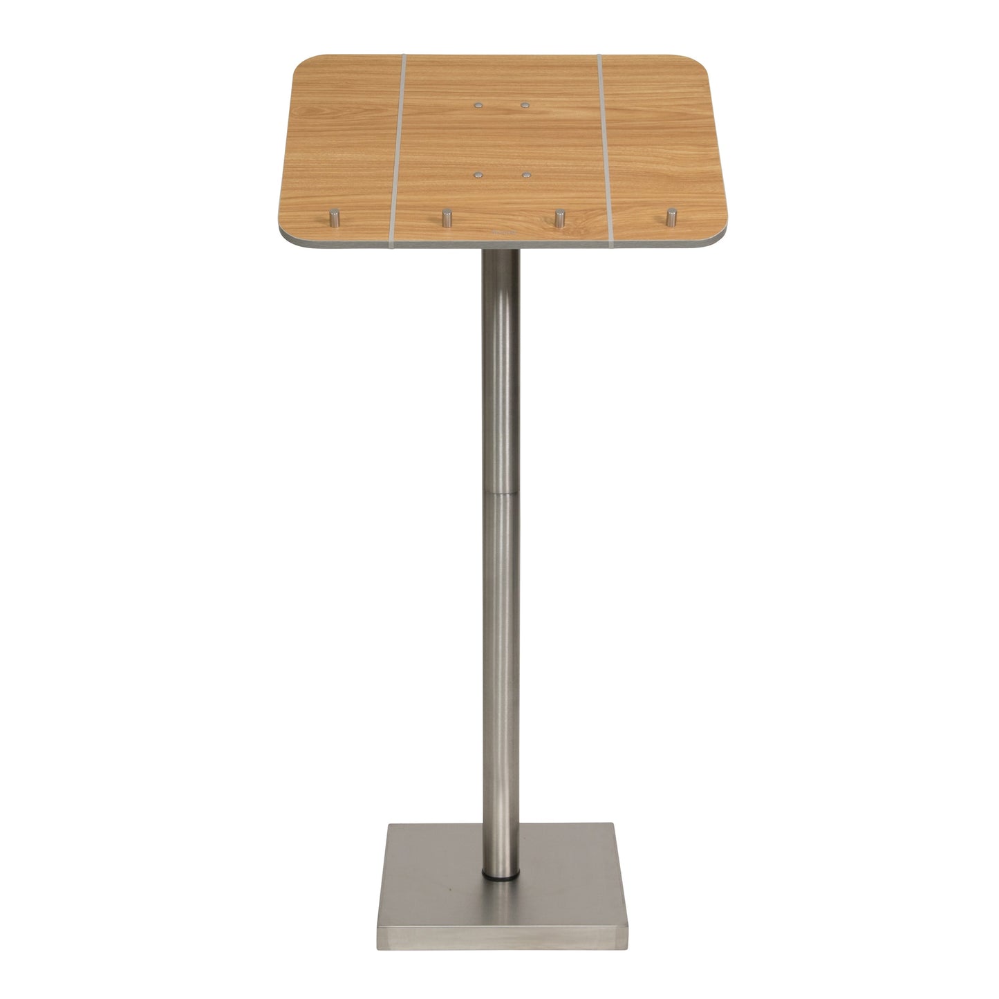 Leggio Legno B/Inox C/Fermi Portamenu