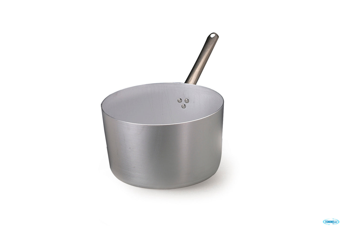 Casseruola Alta 3 Mm Alluminio 1 Manico Tubolare Inox Cm.22 H 15 Lt 4,5 Senza Coperchio
