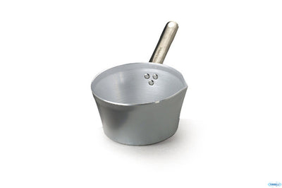 Casseruola Conica 3 Mm Alluminio 1 Manico Tubolare Inox Cm.16 H 8 Lt 1,7 Senza Coperchio