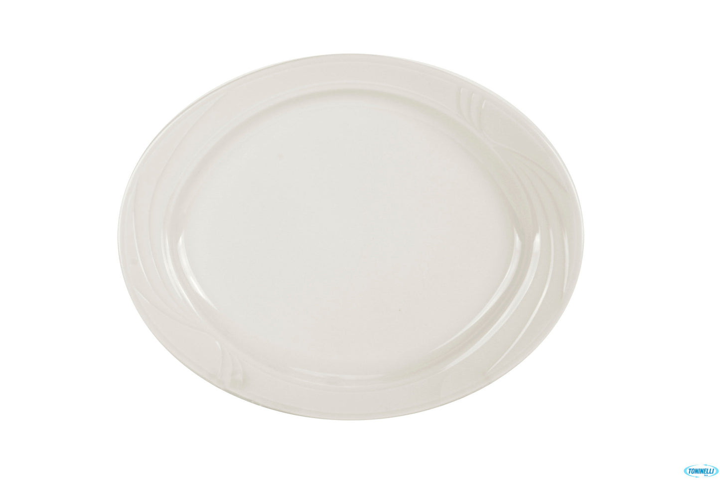 Arcadia-Piatto Ovale Cm 33 Porcellana