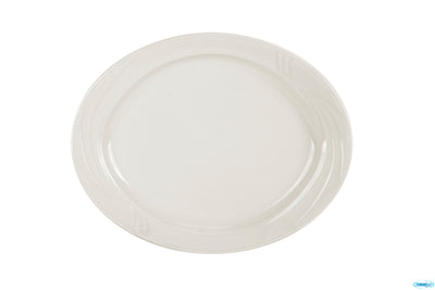 Arcadia-Piatto Ovale Cm 33 Porcellana
