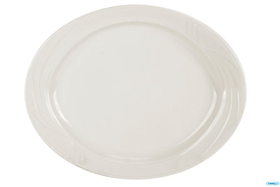 Arcadia-Piatto Ovale Cm 37 Porcellana