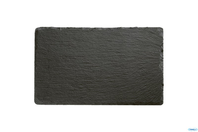 Ardesia Naturale-Piatto Rettangolare Cm.24X15 Con Piedini Antiscivolo 00941